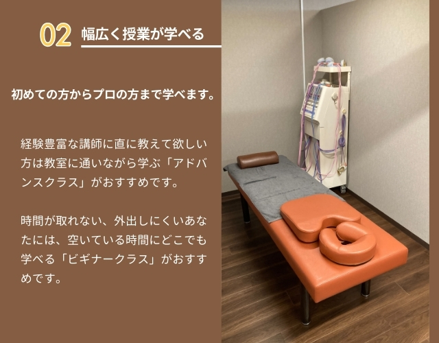 幅広く学べる